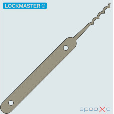 LOCKMASTER® - Quad Peaked Rake Lockpick LOCKMASTER® - Quad Peaked Rake Lockpick
