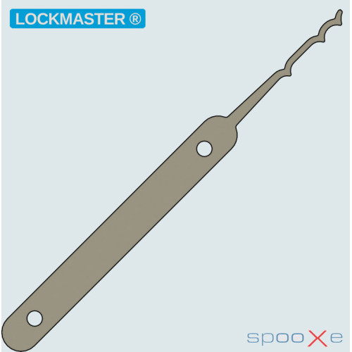 LOCKMASTER® - Tripple Peaked Reversed Valley Rake Lockpick